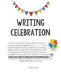 Writing Celebration Letter- Parent letter