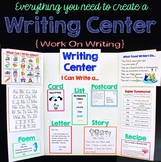 Writing Center - Perfect For Literacy Centers, Work on Writing and Word Work!