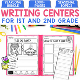 Writing Centers  1st and 2nd Grade Yearlong Bundle - Back 