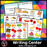 Writing Center - Shopping List
