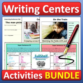 Preview of Creative Writing Center Activities 4th 5th Grade BUNDLE