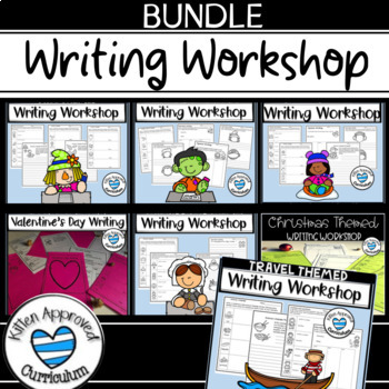 Preview of Writing Station Activities, Guided Worksheets, 3rd 4th 5th Grade Writing Centers