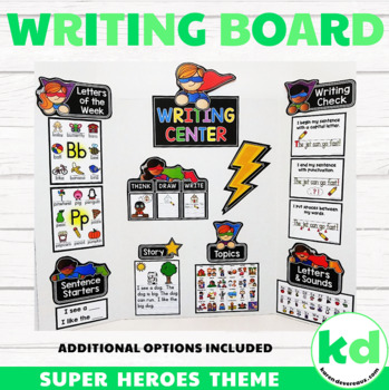 BEST CENTER IDEA I'VE EVER HAD: I created a tri-fold board for reading,  writing, word work, money, a…