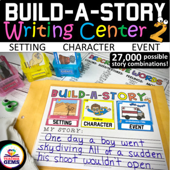Preview of Writing Center: Build-A-Story 2 with Creative Writing Picture Prompts