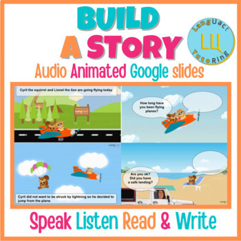 Preview of Writing Center | Build-a-Story 3 | Includes AUDIO