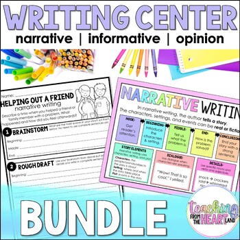 Writing Center Bundle by Teaching from the Heartland | TPT