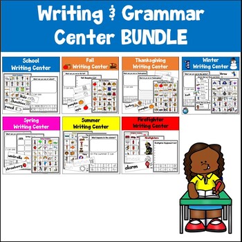 Preview of Writing Center Bundle with Grammar Activities
