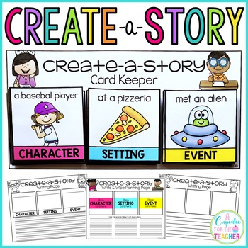 Preview of Writing Center | Create-a-Story | Build-a-Story | Character, Setting, & Event