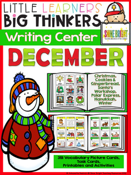 Preview of writing center December (16 Writing Activities and 351 Picture Cards)