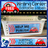 FREE Editable Writing Center Labels