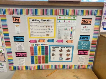 Preview of Writing Center Go-to Board Printables