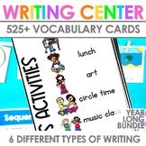 Writing Center for Kindergarten, 1st Grade & 2nd Grade Year Long Bundle