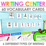 Writing Center | Kindergarten and 1st grade AUGUST and SEPTEMBER