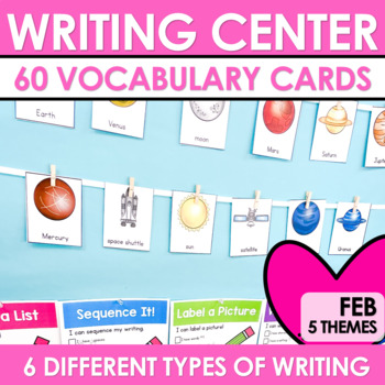 Preview of Writing Center | Kindergarten and 1st grade FEBRUARY