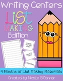 Writing Center: List Making Edition
