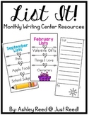 Writing Center : Making Lists