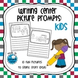 Writing Center Picture Prompts: Kids Set