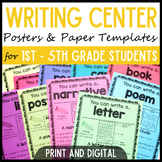 Writing Center Posters and Writing Paper Templates 