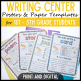 Writing Center Posters and Writing Paper Templates