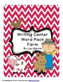 Writing Center Practice Word Pack Farm Theme