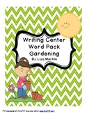 Writing Center Practice Word Pack Gardening Theme