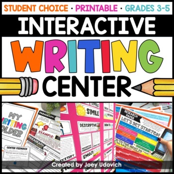 Preview of Writing Center | Printables & Interactive Learning Display