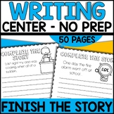 Writing Center Prompts Complete The Story  | Story Starters