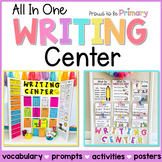 Writing Center Activities, Prompts, Posters, Paper Kinderg