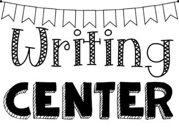 Preview of Writing Center Sign