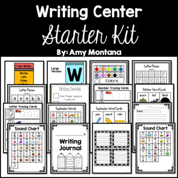 Writing Center Starter Kit for Preschool, Pre-K, Kindergarten, & 1st Grade
