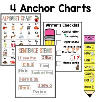 Writing Center Starter Kit for Preschool, Pre-K, Kindergarten, & 1st Grade