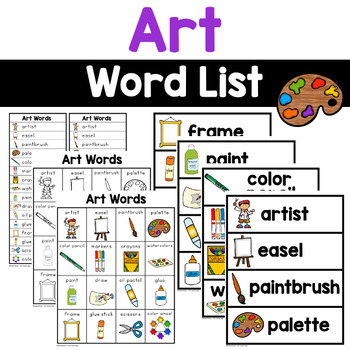 art topic words