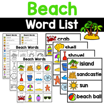 worksheets kindergarten science for Dooly Beach by Words Pay Renee Teachers Teachers