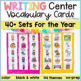 Vocabulary Cards for Kindergarten, 1st, 2nd grade Writing 