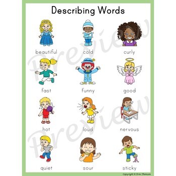 adjective words list