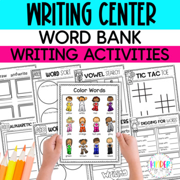 Preview of Writing Center Word Lists and Writing Activities | Kindergarten & PreK Writing