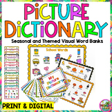 Writing Center Picture Dictionary Word Bank Vocabulary Vis