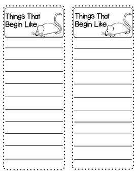 List Writing Center Kindergarten First Grade by Kitty Kitty Kindergarten