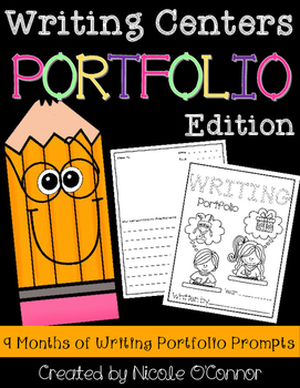 Preview of 1st Grade Writing Center Activities | Yearlong Writing Prompts and Portfolio