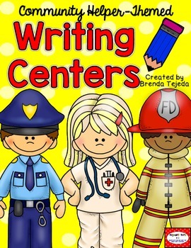 Preview of Writing Centers: Community Helper-Themed, K-2