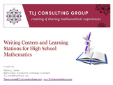 Writing Centers and Learning Stations for HS Mathematics