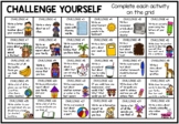 Writing Challenge Chart - Early Finishers Activity