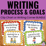 Writing Process and Writing Goal Clip Chart Poster BUNDLE 
