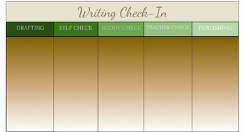 Preview of Writing Check-In
