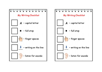 letter writing checklist