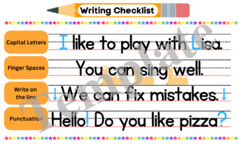 Preview of Writing Checklist