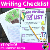 Writing Checklist Freebie