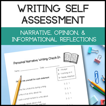 Preview of Writing Checklist Reflection for Students - Self Assessment