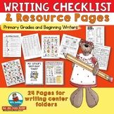 Writing Checklist | Resource Pages | Writing Folders
