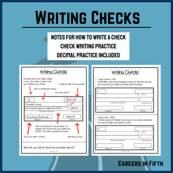 Preview of Writing Checks